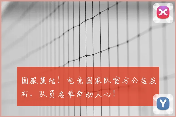 国服集结！电竞国家队官方公告发布，队员名单牵动人心！